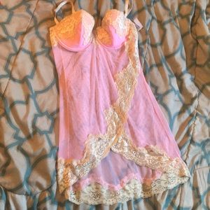 Fredrick of Hollywood Pink champagne/nude slip
